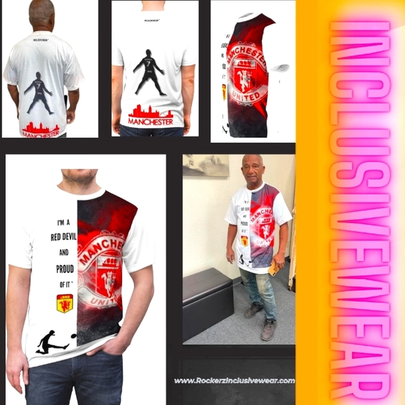 Manchester United "Red Devils" New and Proud of it! Unisex Cut & Sew! - Picture 1 of 9